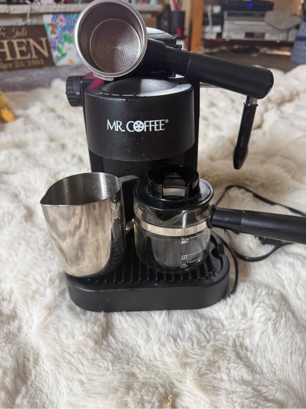 Mr. Coffee Black Cappuccino Espresso Maker